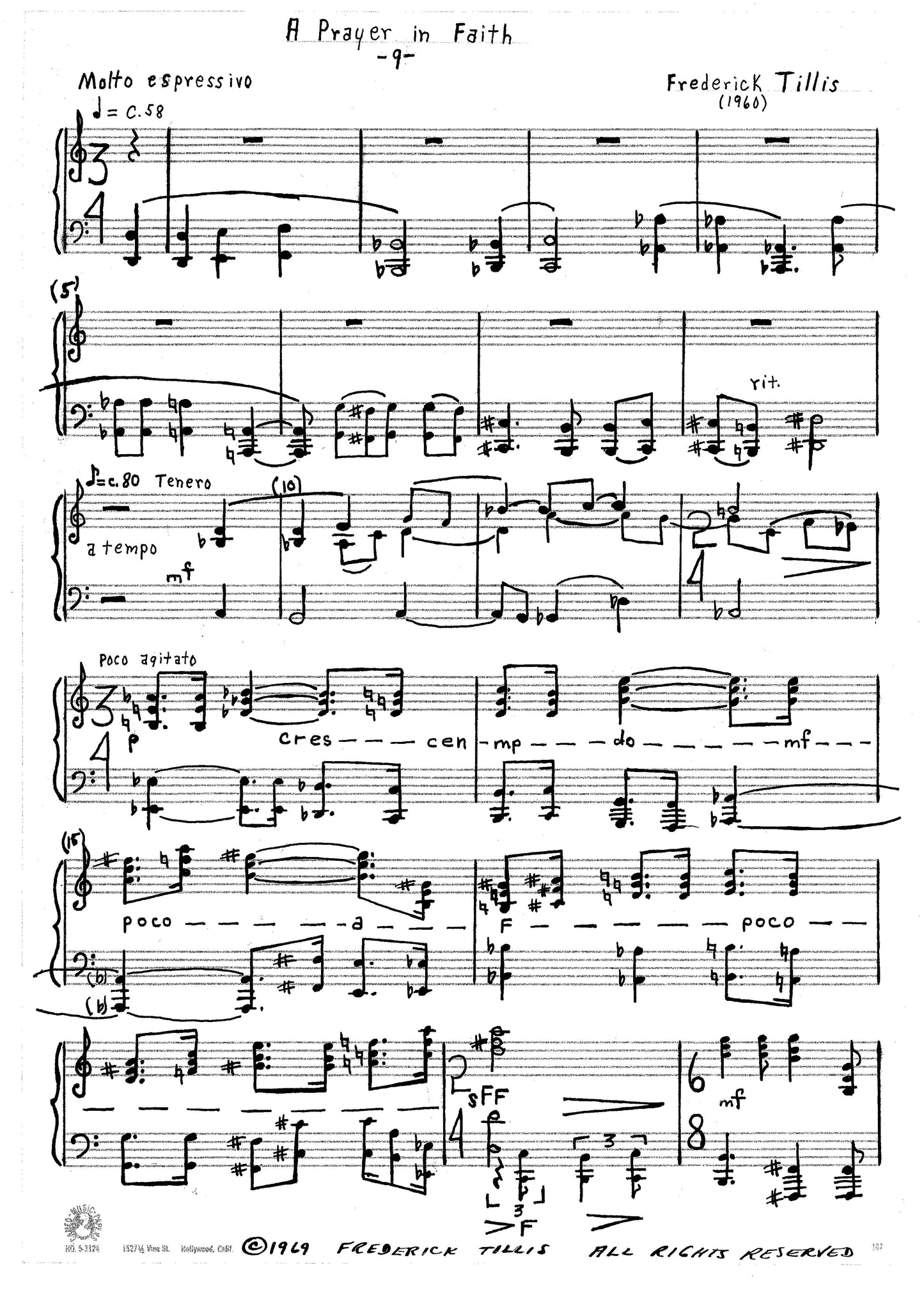 TWO SONGS (The End of All Flesh, and A Prayer in Faith)