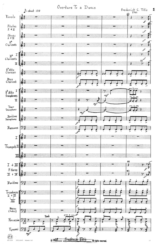 OVERTURE TO A DANCE