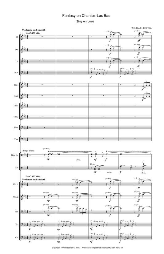 Fantasy on Chantez-Les Bas (from Two Pieces for Orchestra)