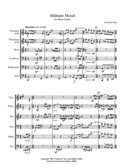 MILITANT MOOD for brass sextet