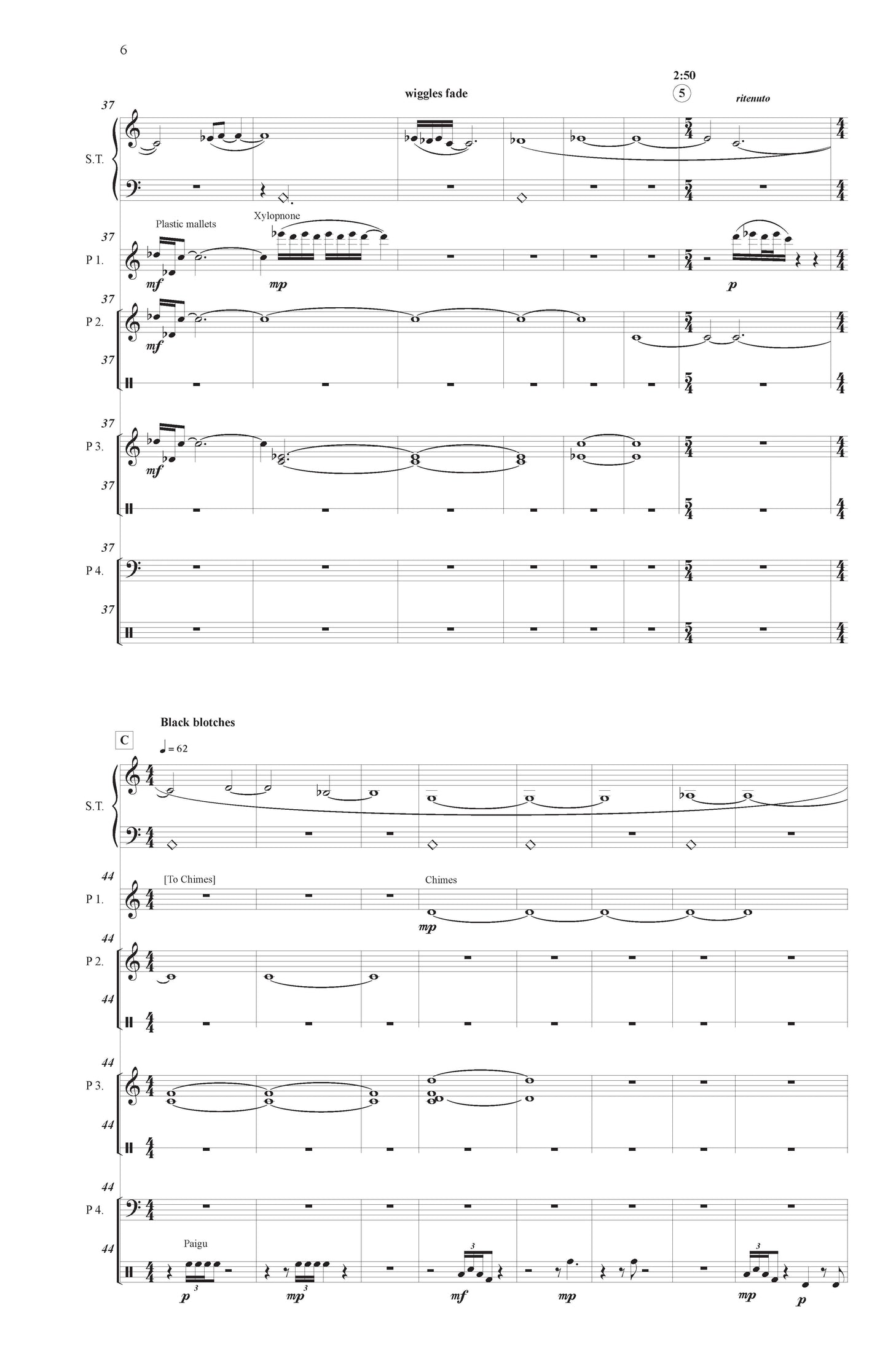 Abyss of Time for Percussion Quartet and Video