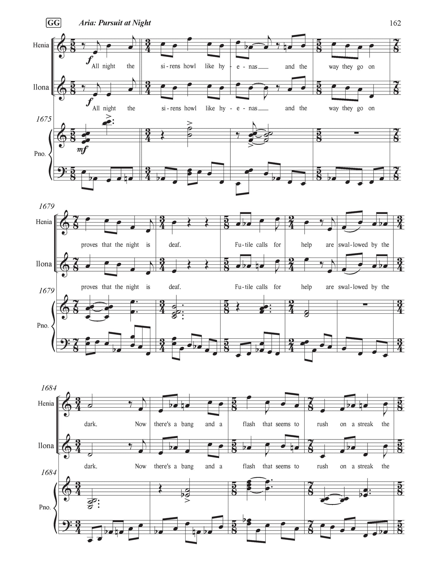 Wall of Two (Opera Piano/Vocal Score)