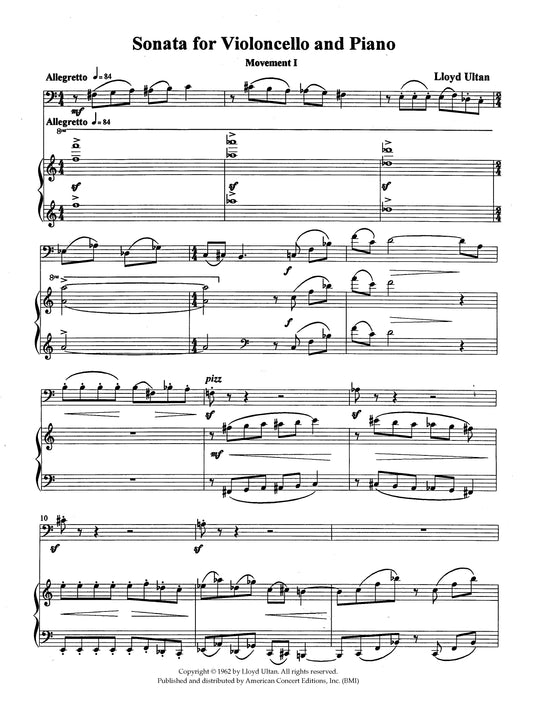 Sonata for Violoncello and Piano