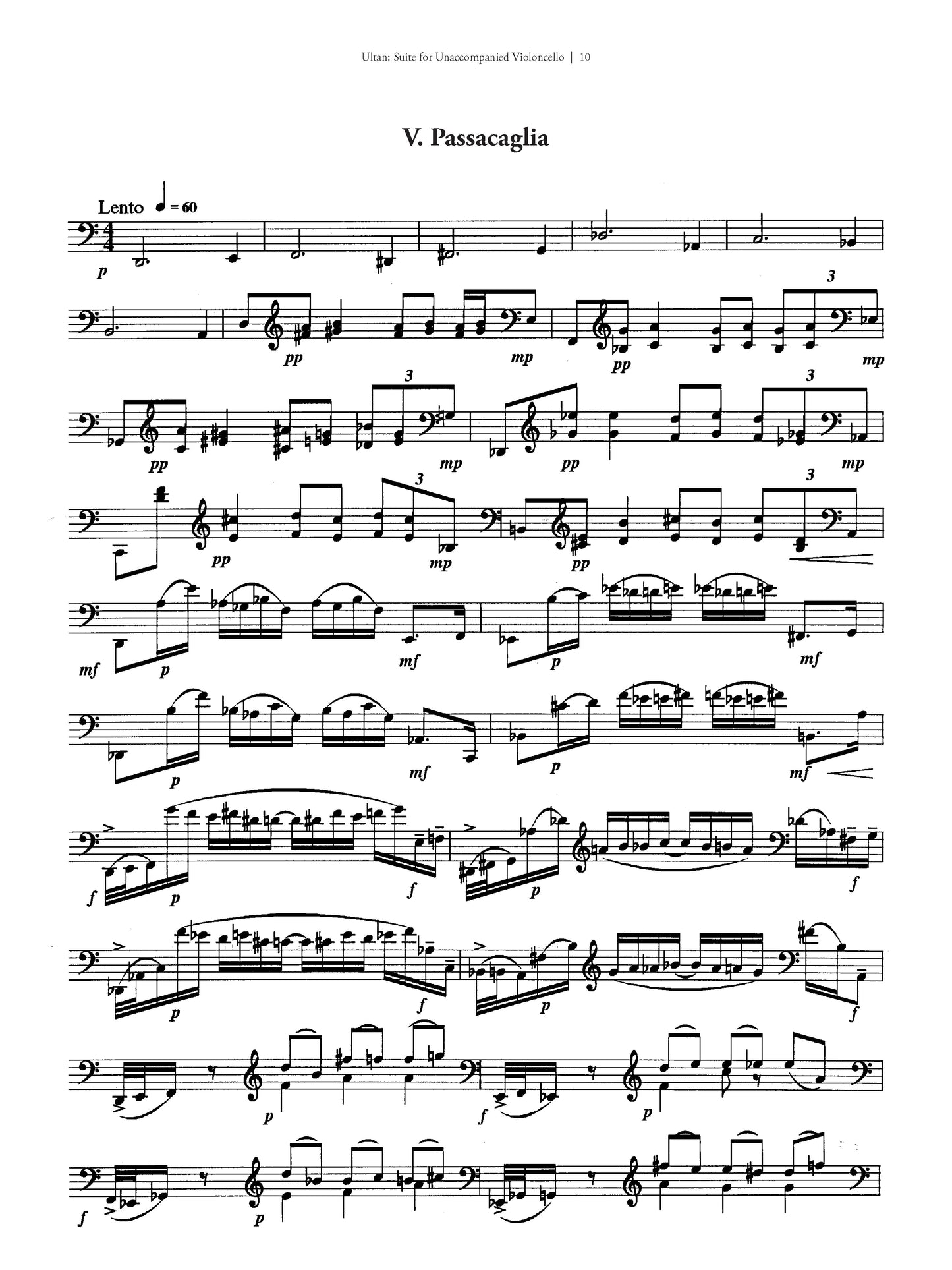 Suite for Unaccompanied Cello
