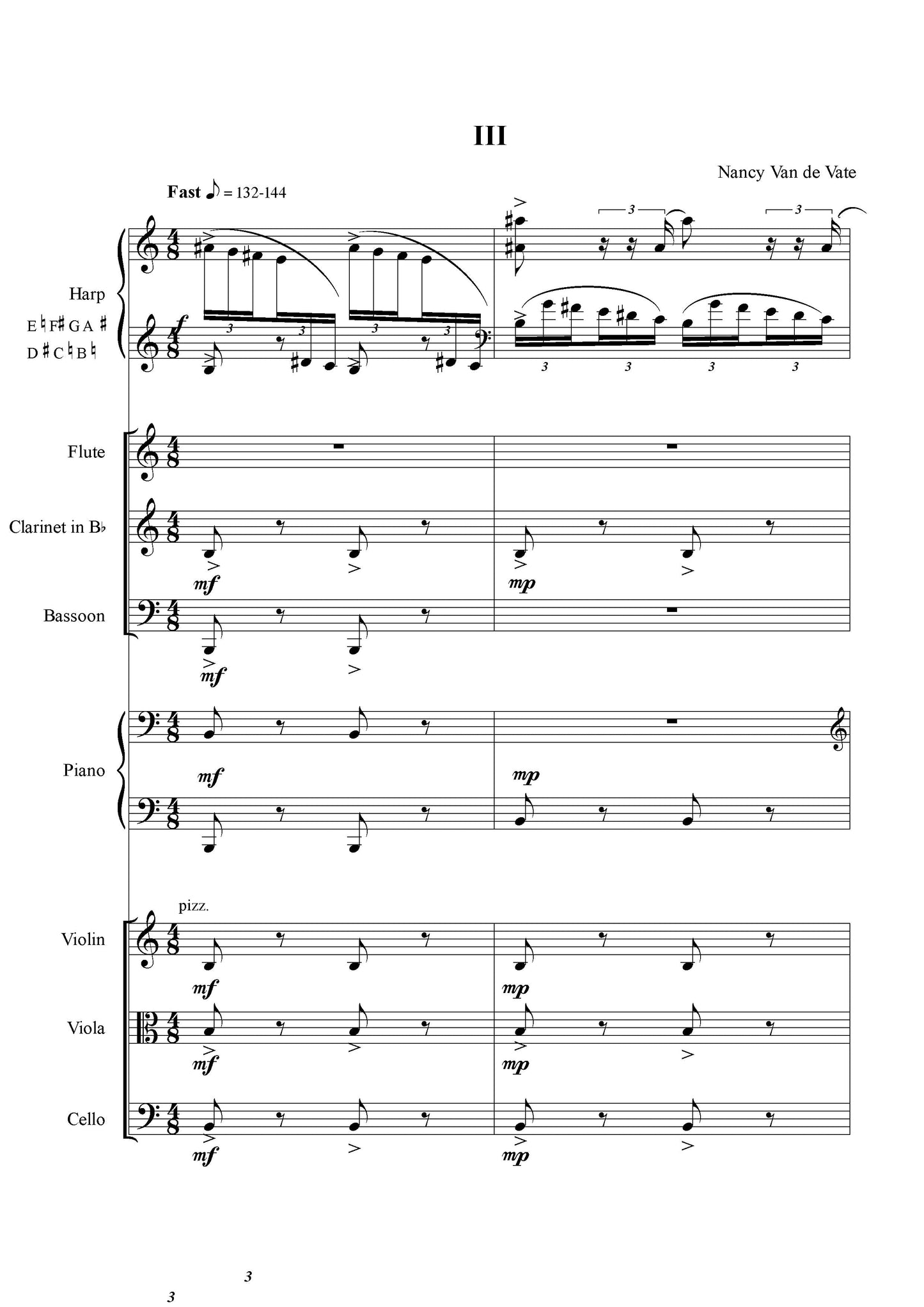 CONCERTINO FOR HARP AND SEVEN INSTRUMENTS