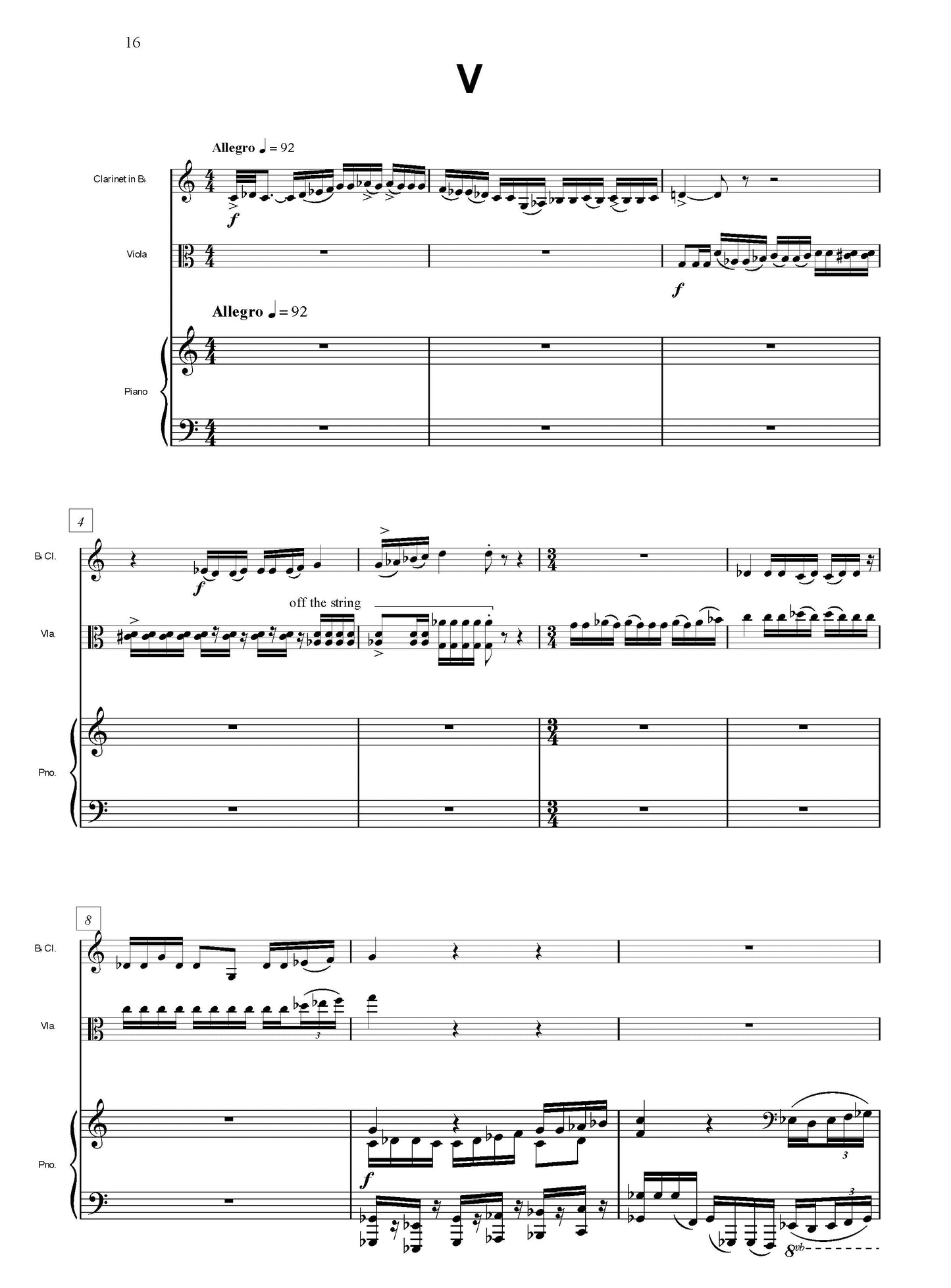 TRIO FOR CLARINET, VIOLA AND PIANO