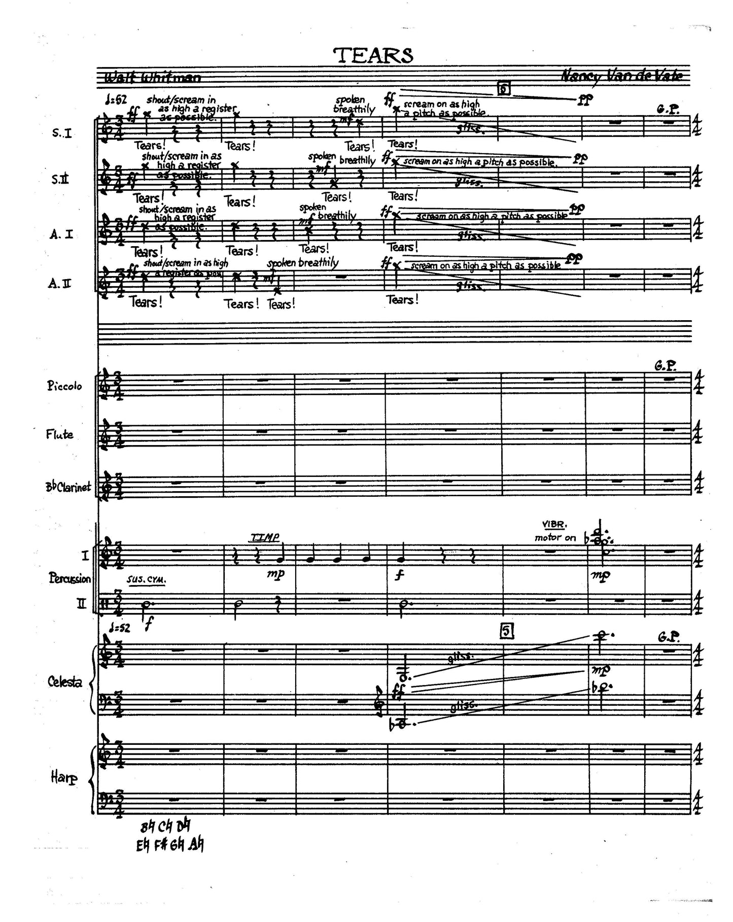 CANTATA FOR WOMEN'S VOICES - CHOIR AND ENSEMBLE