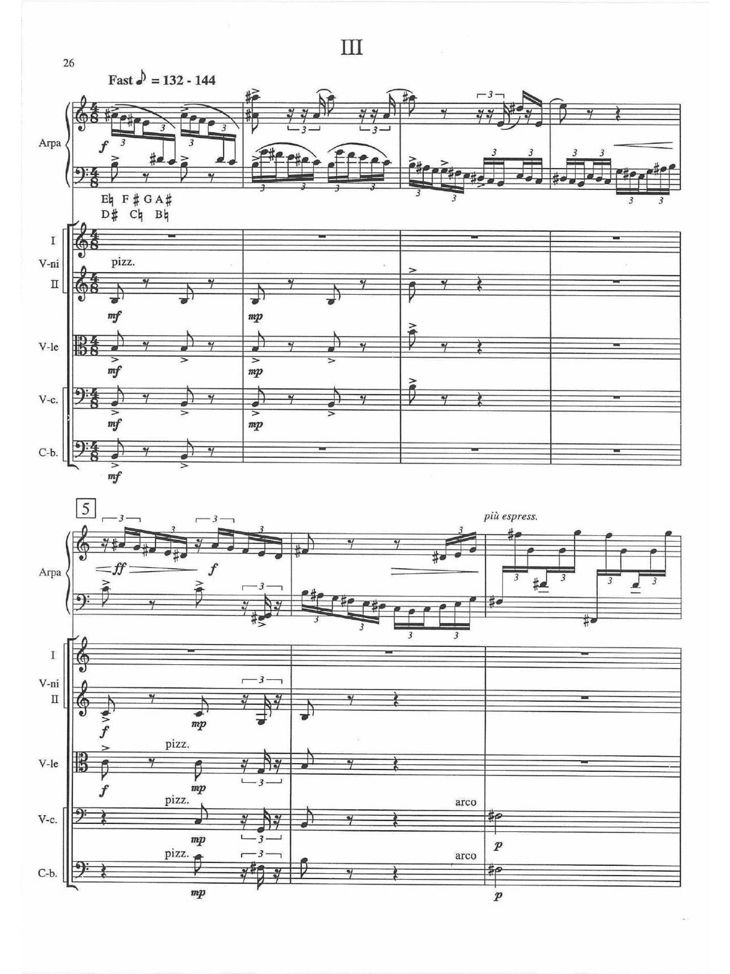 SEXTET FOR HARP AND STRINGS