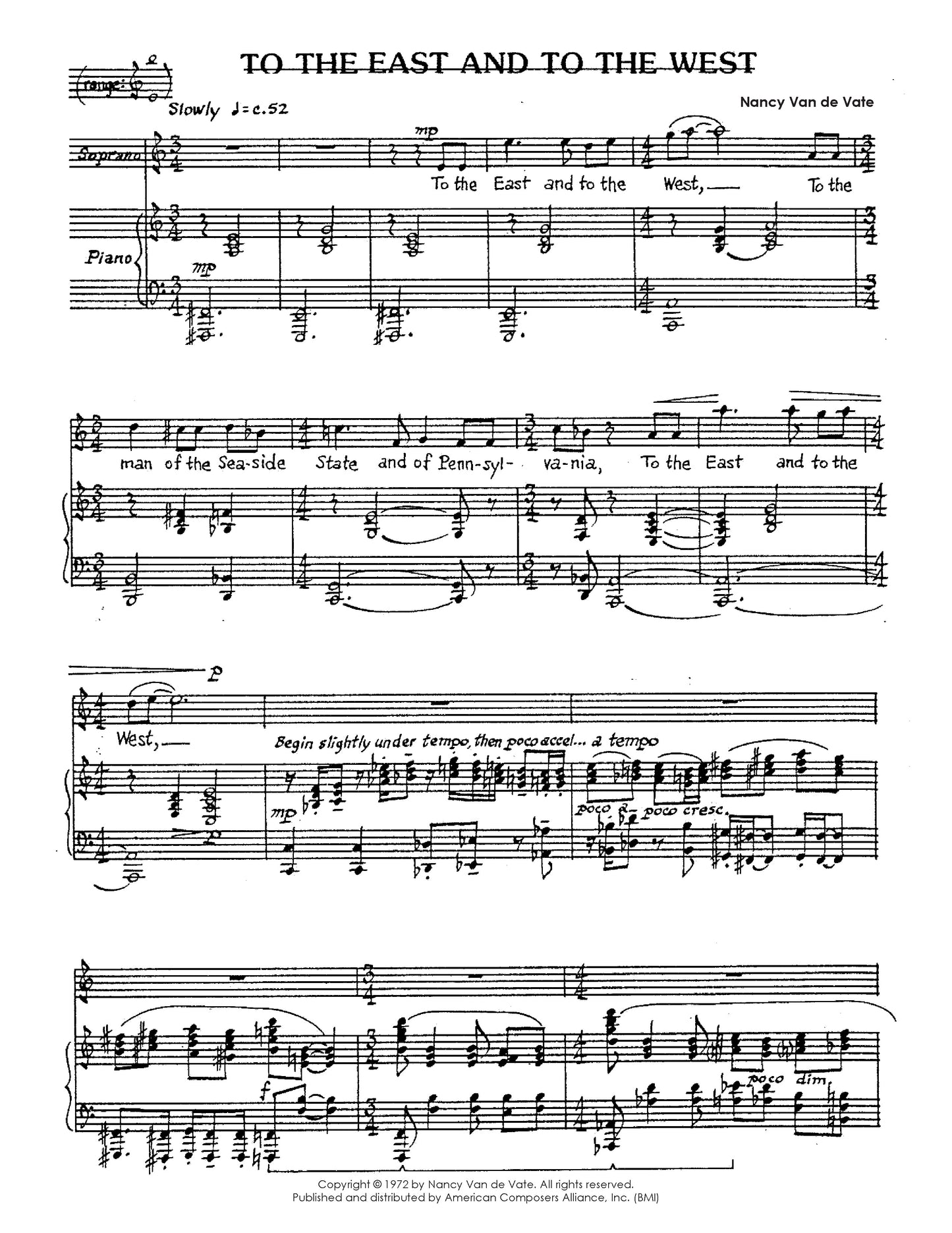 To the East and to the West