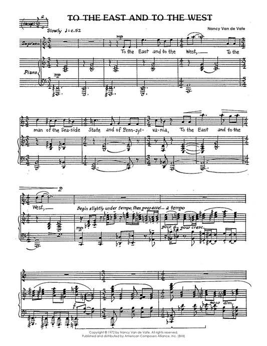 To the East and to the West