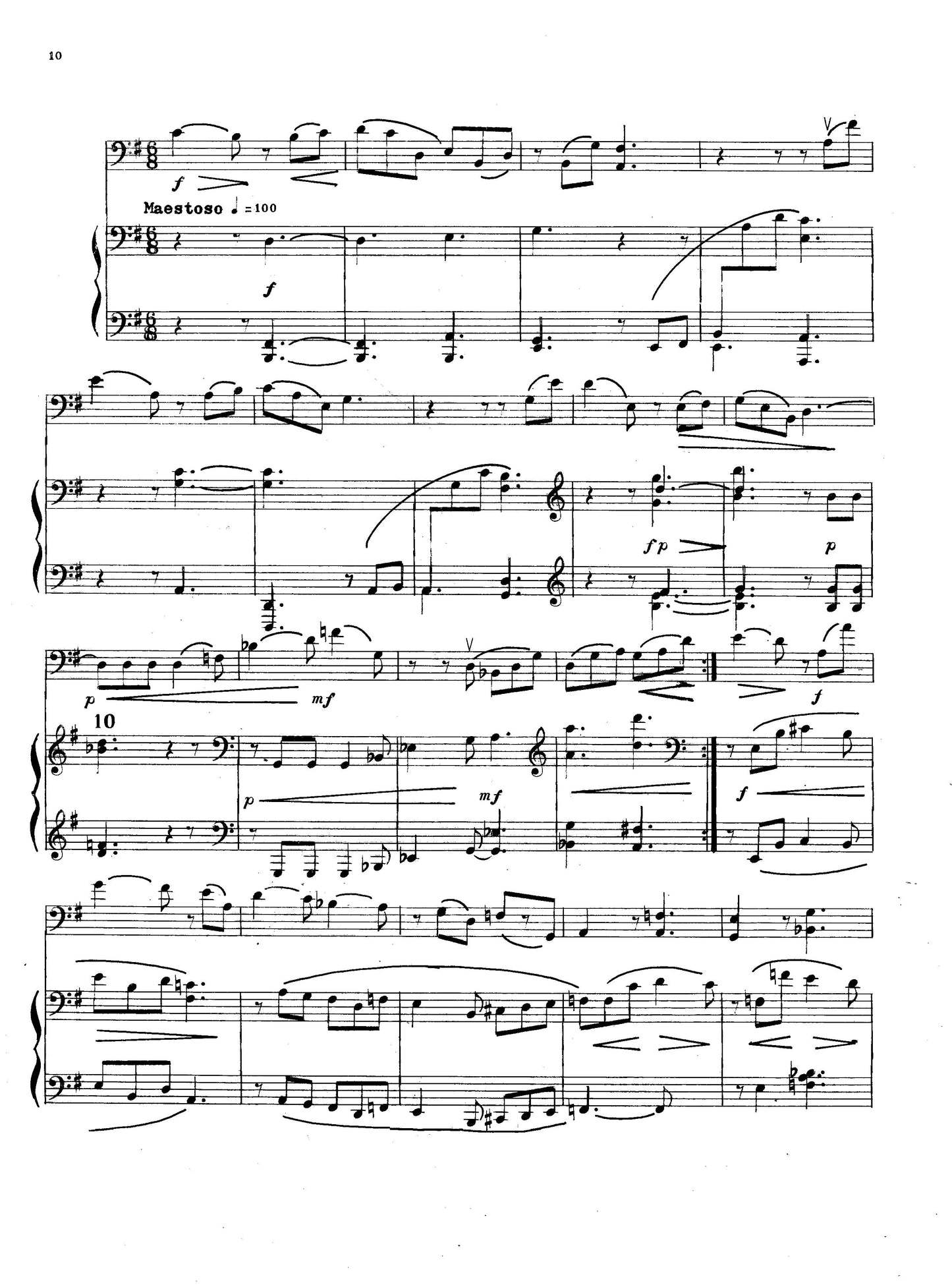 Sonatina for 'cello and Piano