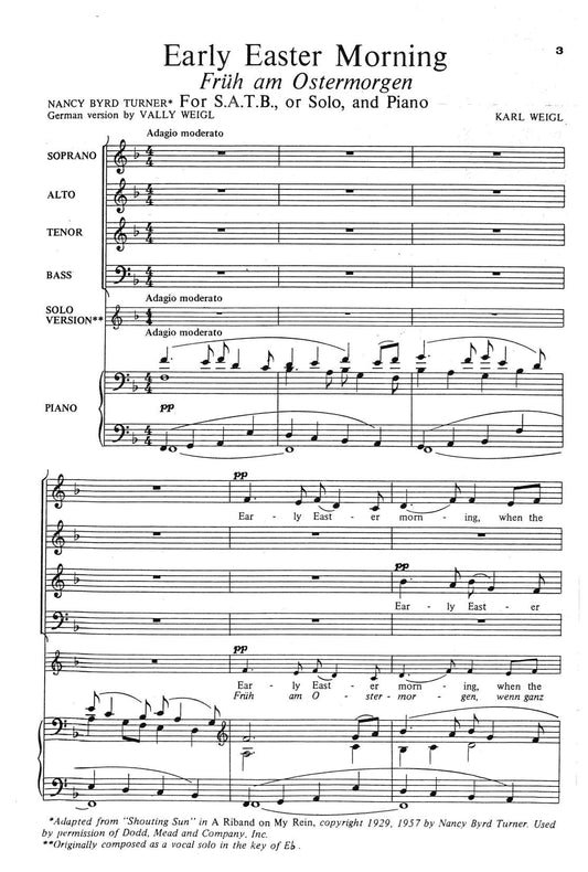 SHOUTING SUN (Early Easter Morning)