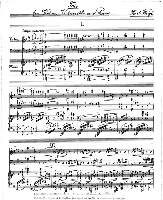 TRIO FOR VIOLIN, CELLO, AND PIANO
