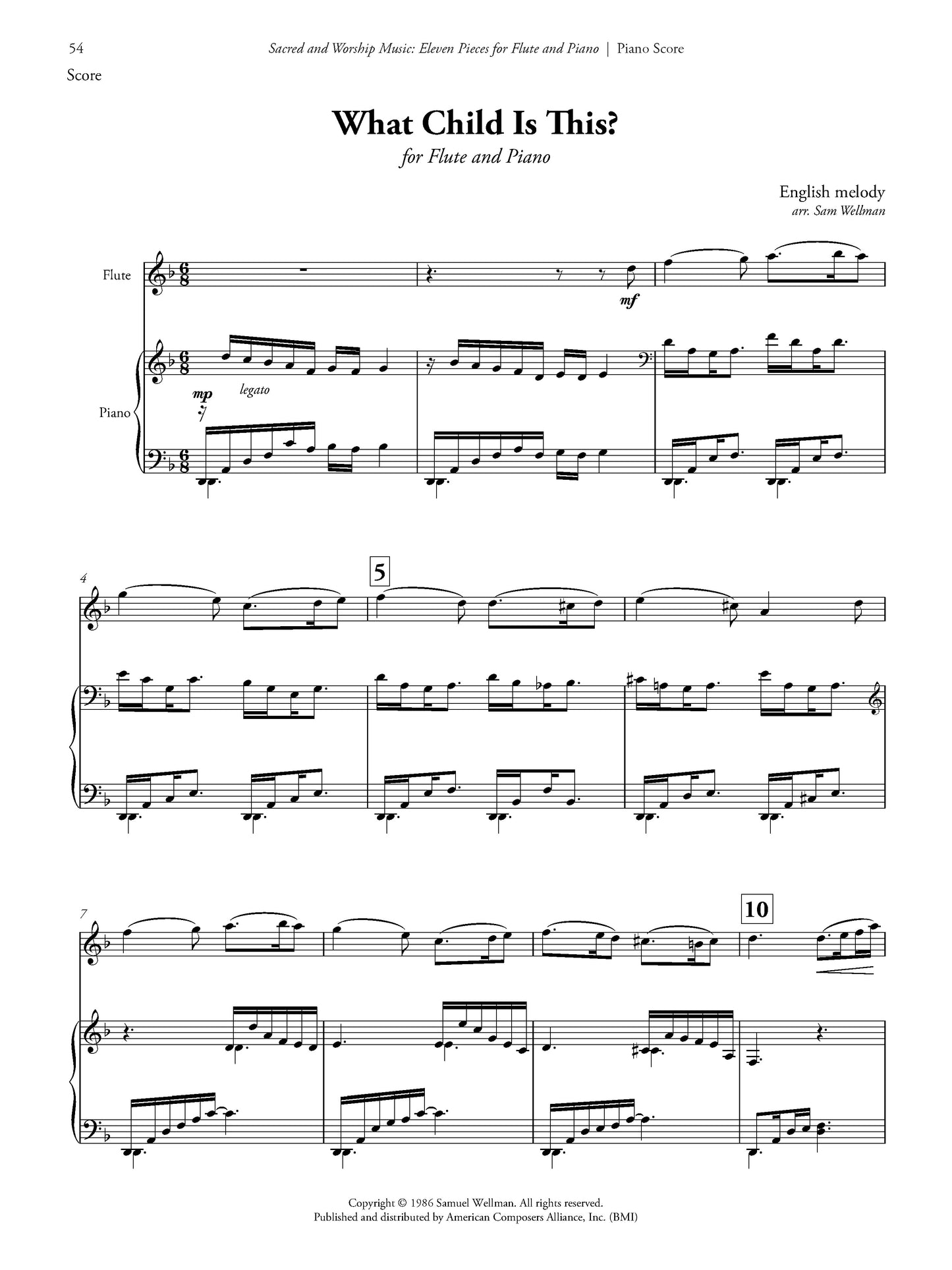 Sacred and Worship Music: 11 Pieces