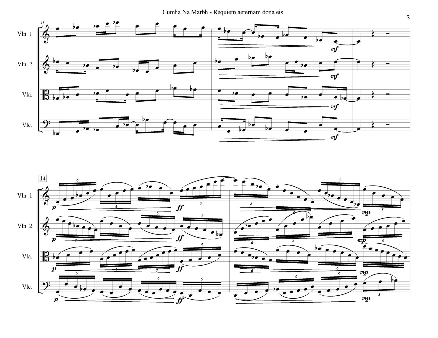 Cumhba Na Marbh - Requiem aeternam