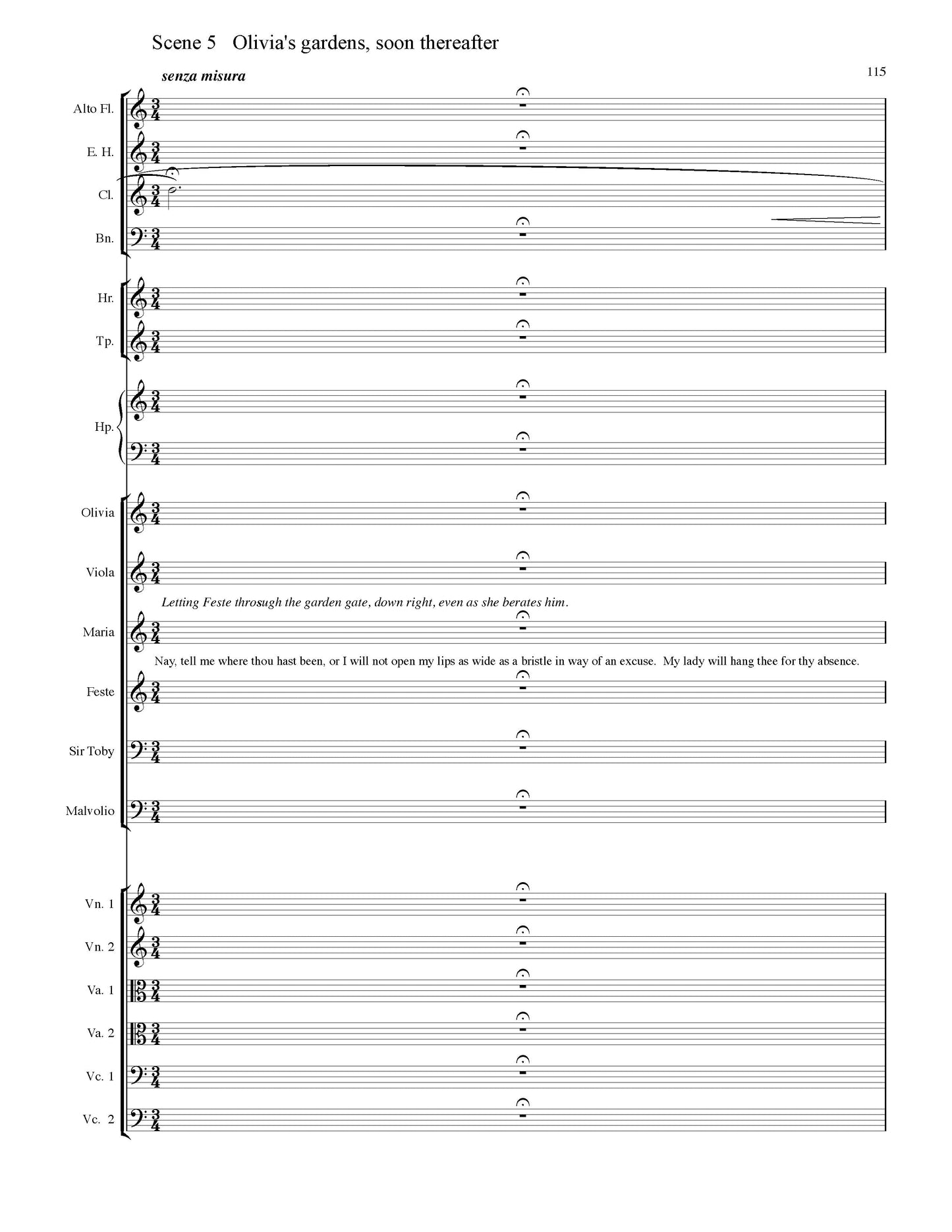 Twelfth Night: Act 1 - Full Score