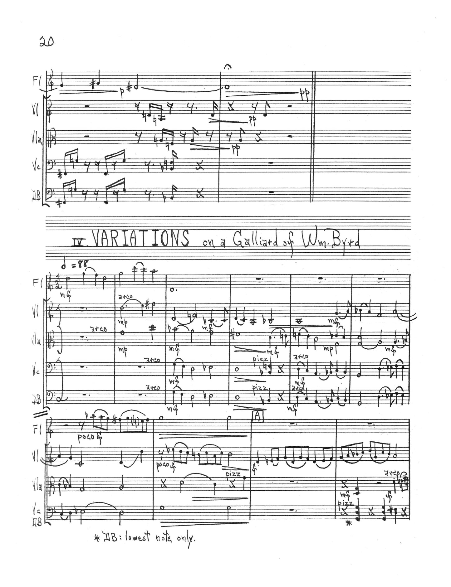 Suite for Flute and Strings