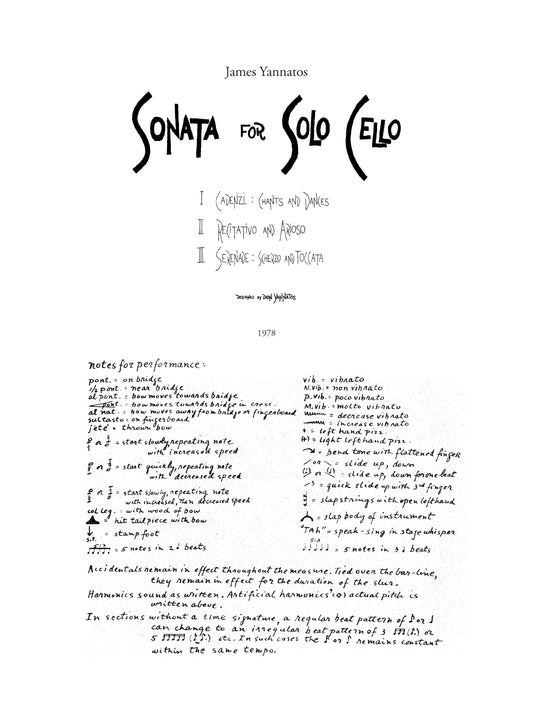 Sonata for Solo Cello