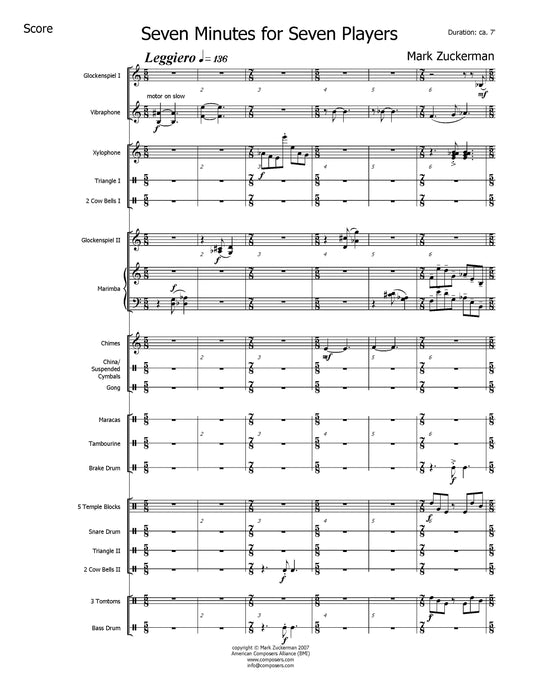 SEVEN MINUTES FOR SEVEN PLAYERS