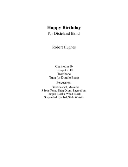 Dixieland Happy Birthday