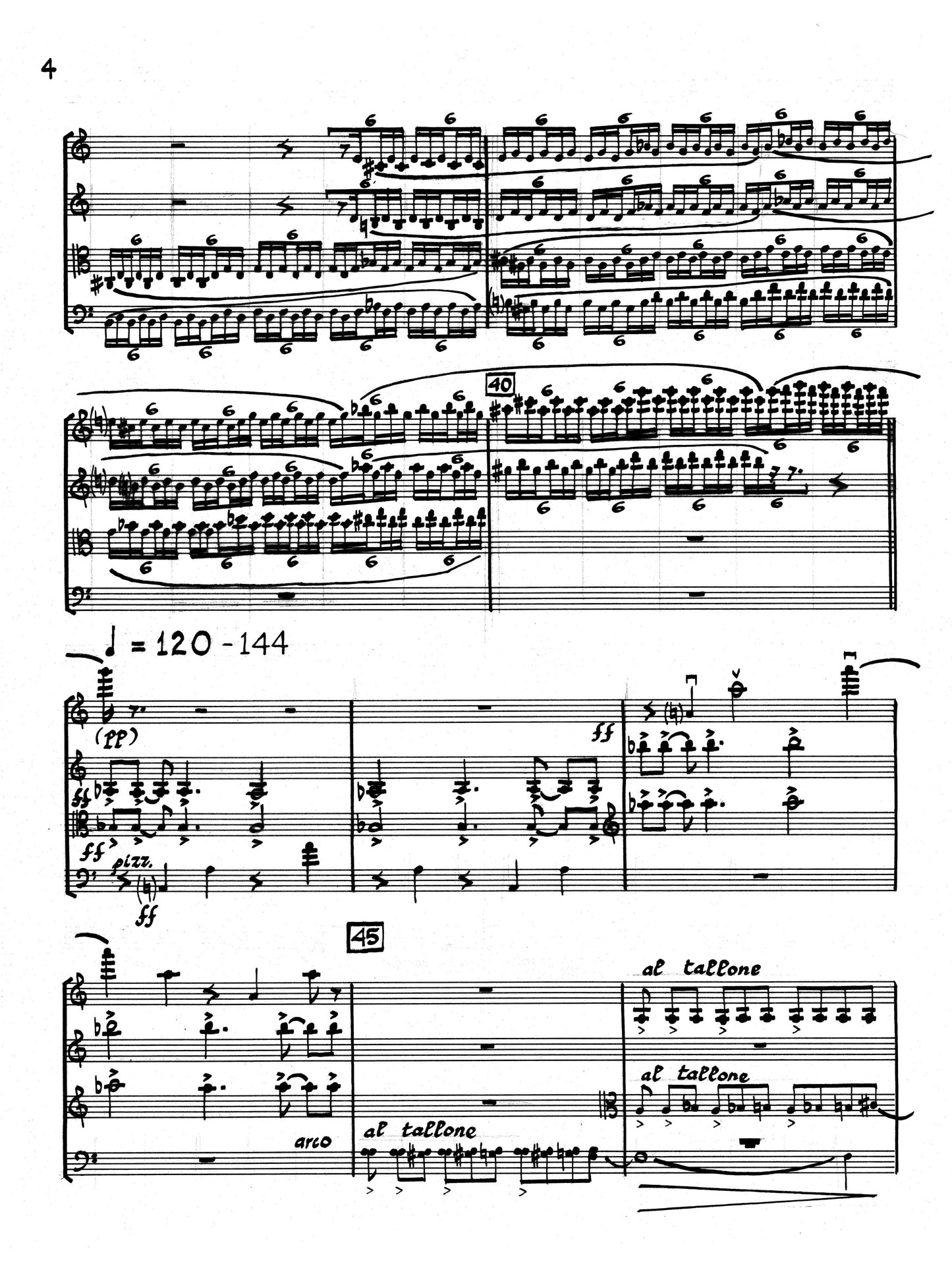 STRING QUARTET 1962-3