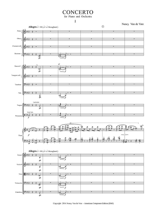 CONCERTO FOR PIANO AND ORCHESTRA