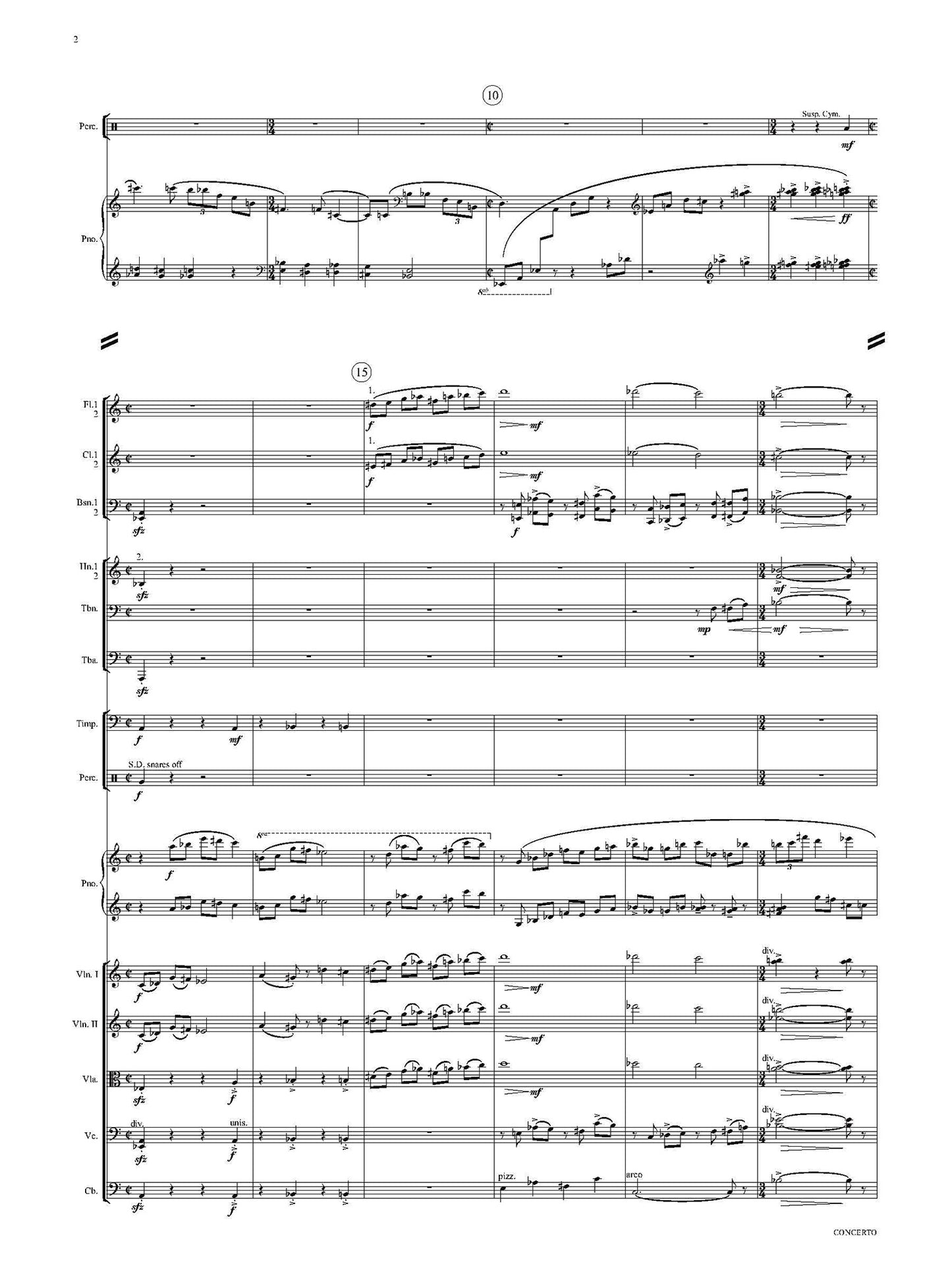 CONCERTO FOR PIANO AND ORCHESTRA