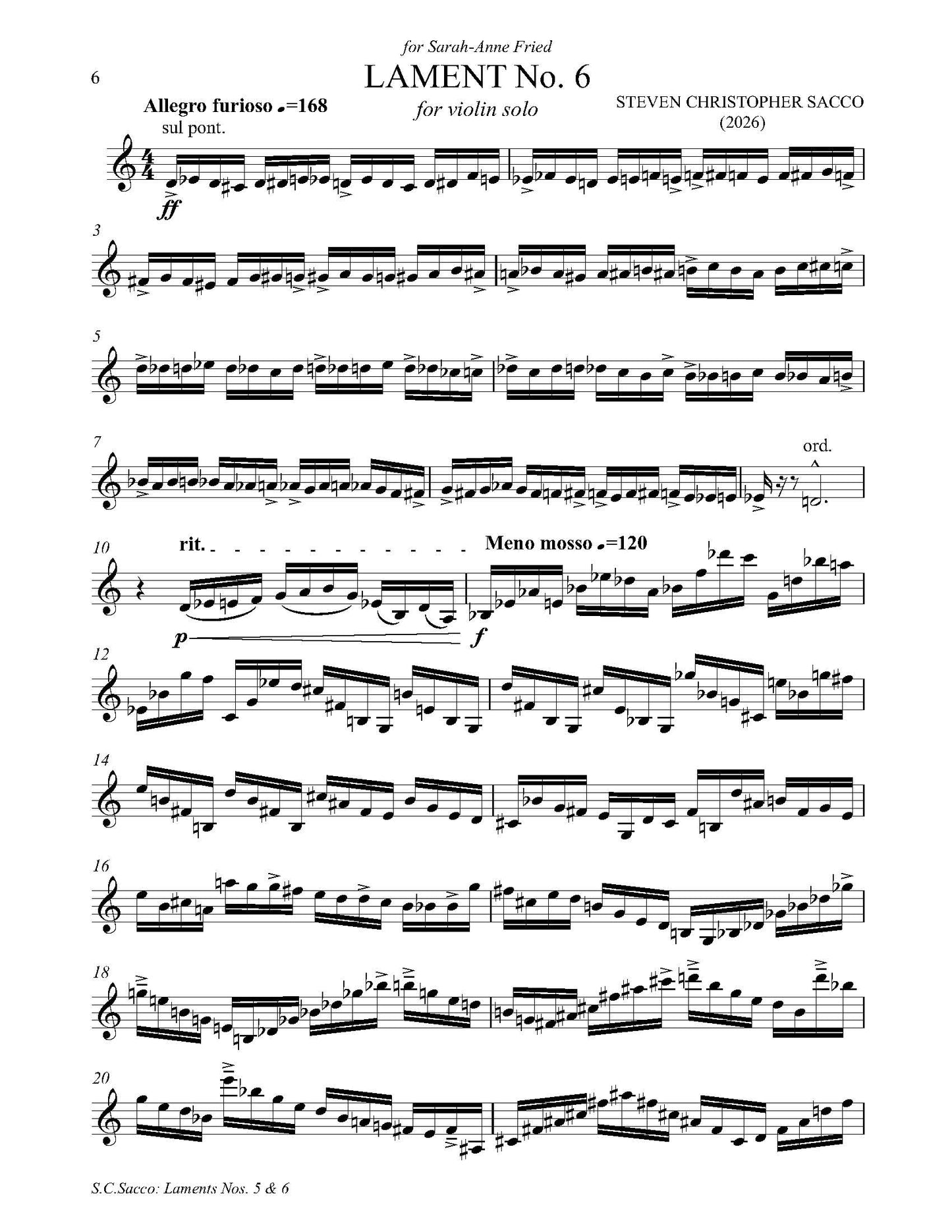 Lament No. 5 & Lament No. 6