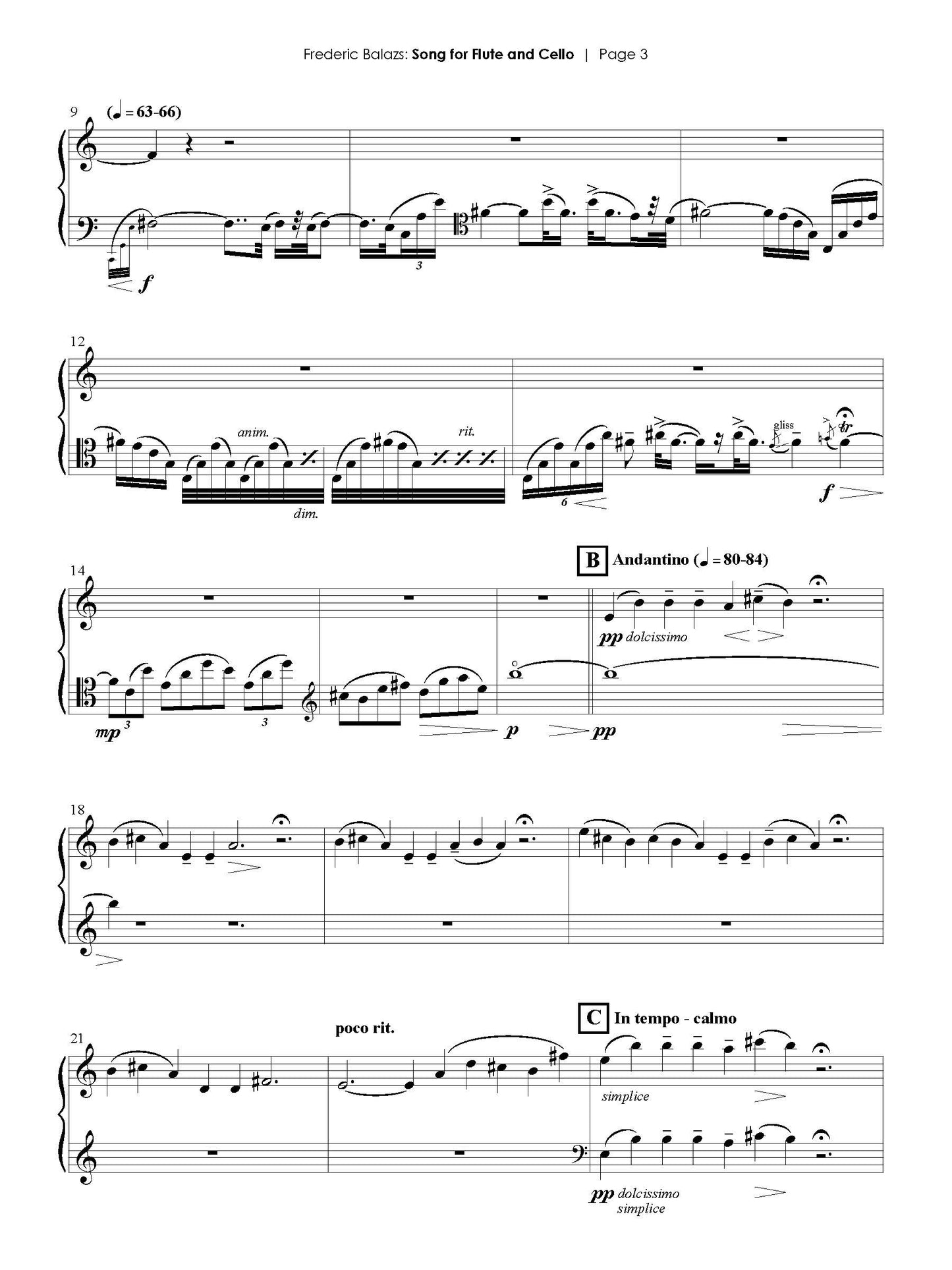 Song for Flute and Cello
