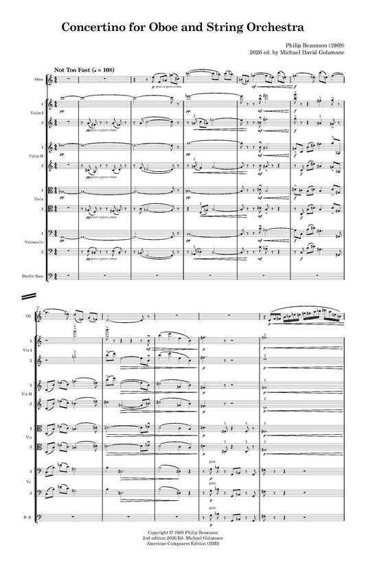 Concertino for Oboe and String Orchestra