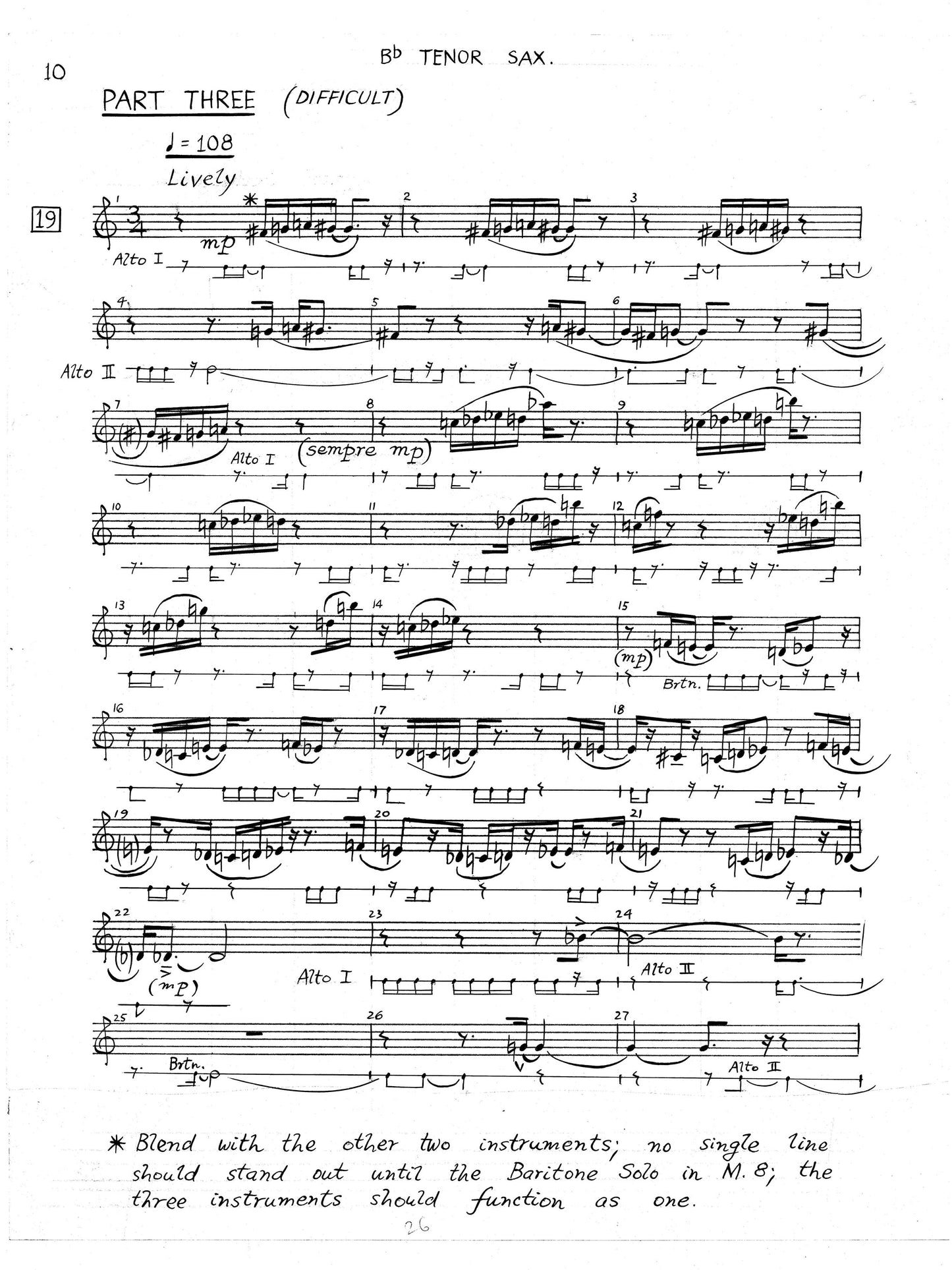 TWENTY-ONE QUARTETS FOR SAXOPHONES