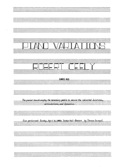 Piano Variations