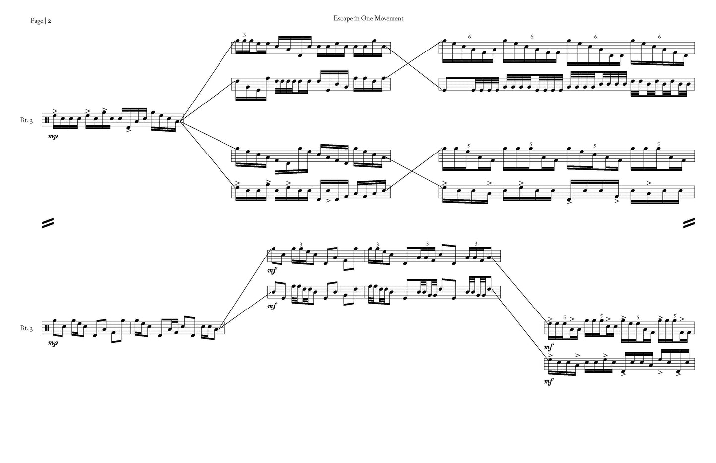 Escape in One Movement