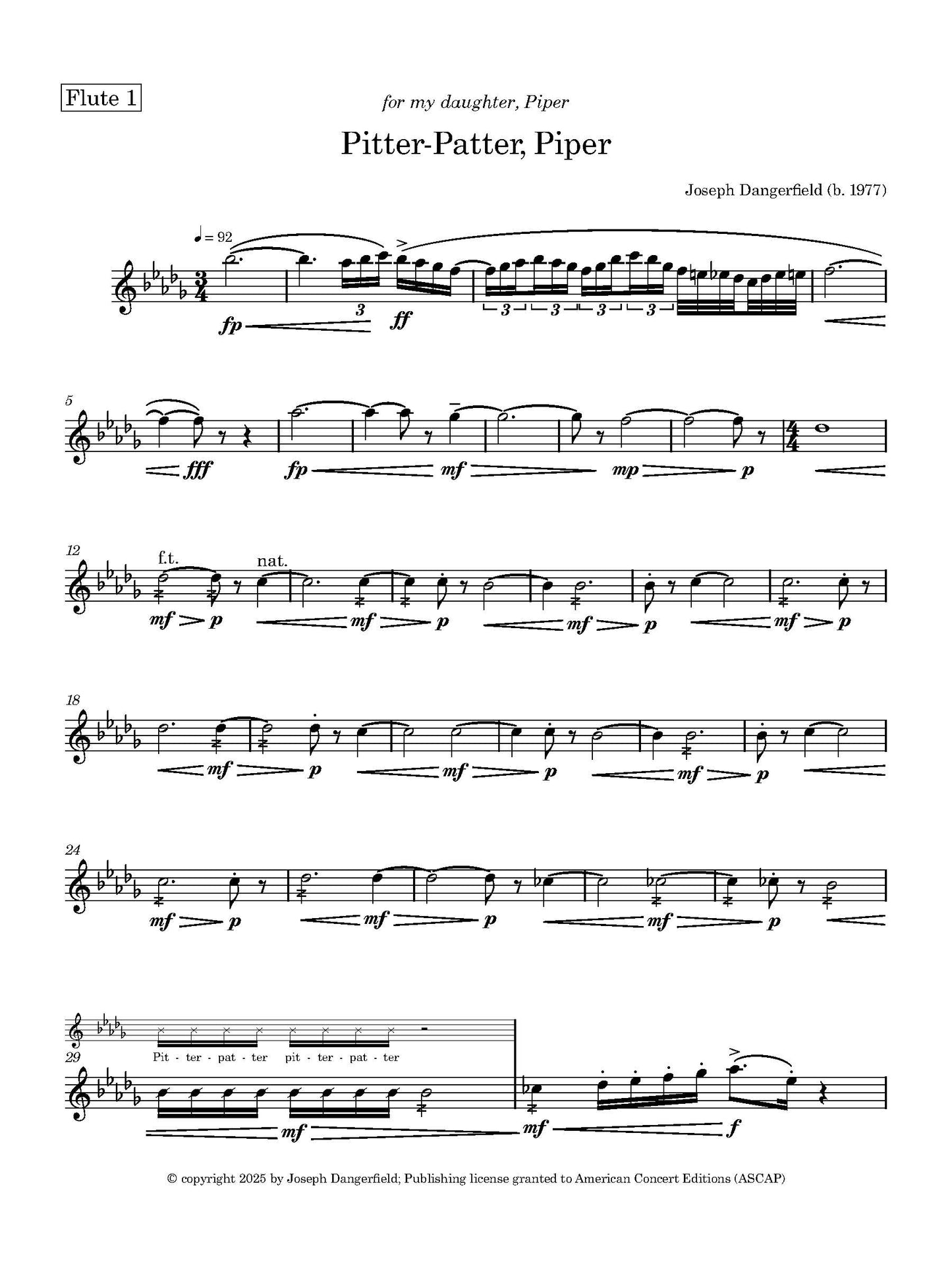 Pitter-Patter, Piper