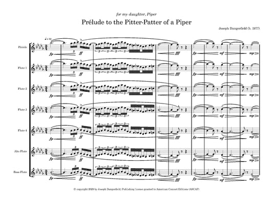 Prélude to the Pitter-Patter of a Piper