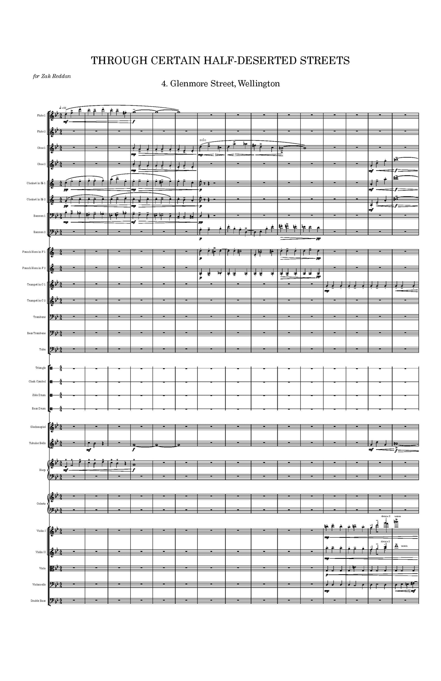 Through Certain Half-Deserted Streets - for Orchestra
