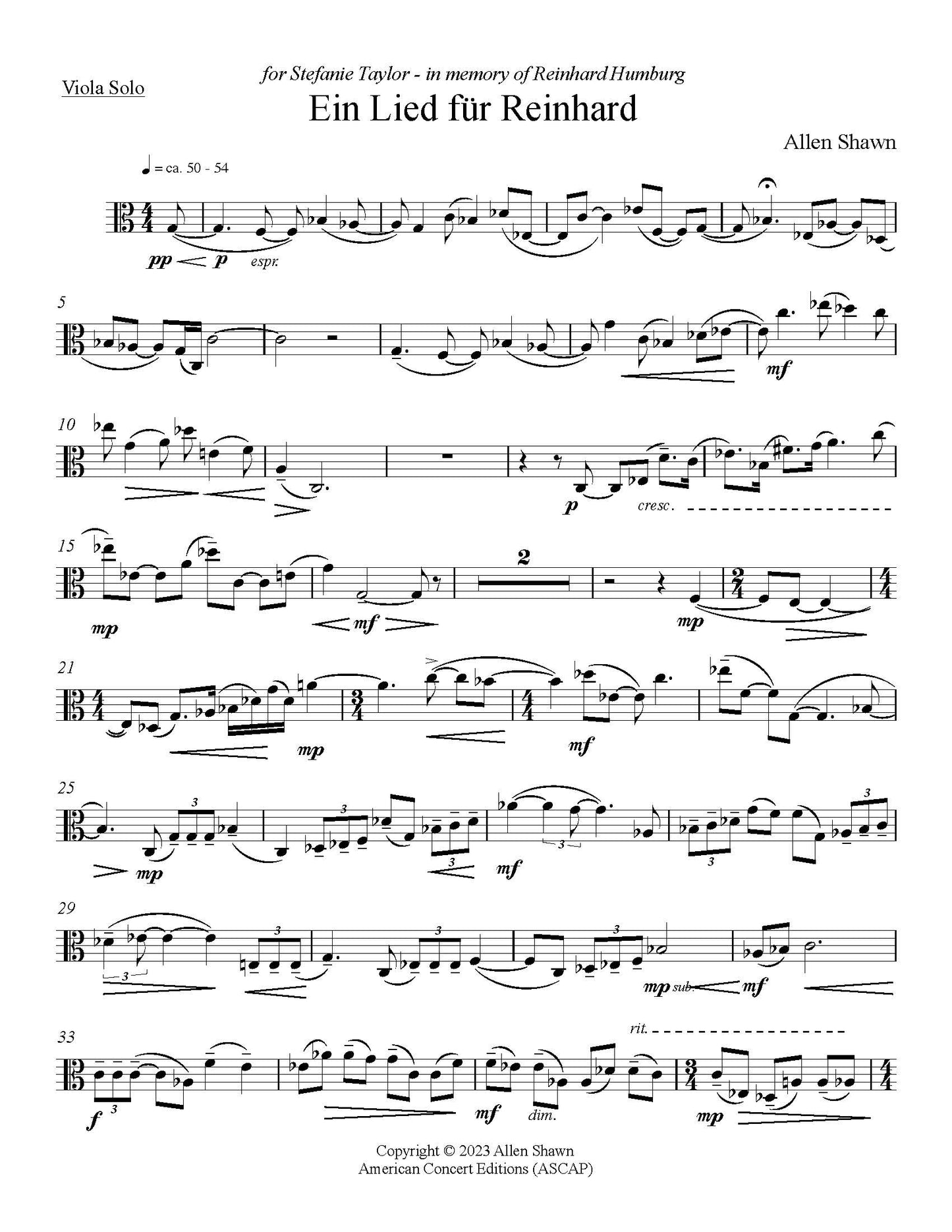 Ein Lied für Reinhard