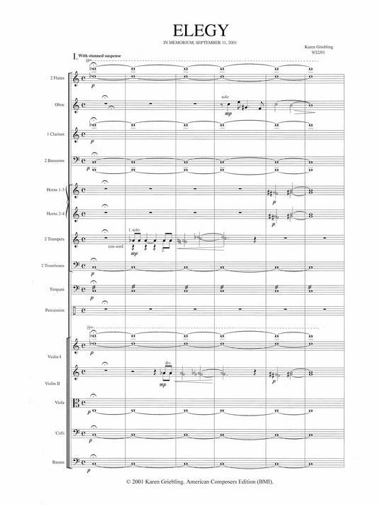 Elegy in Memoriam September 11, 2001