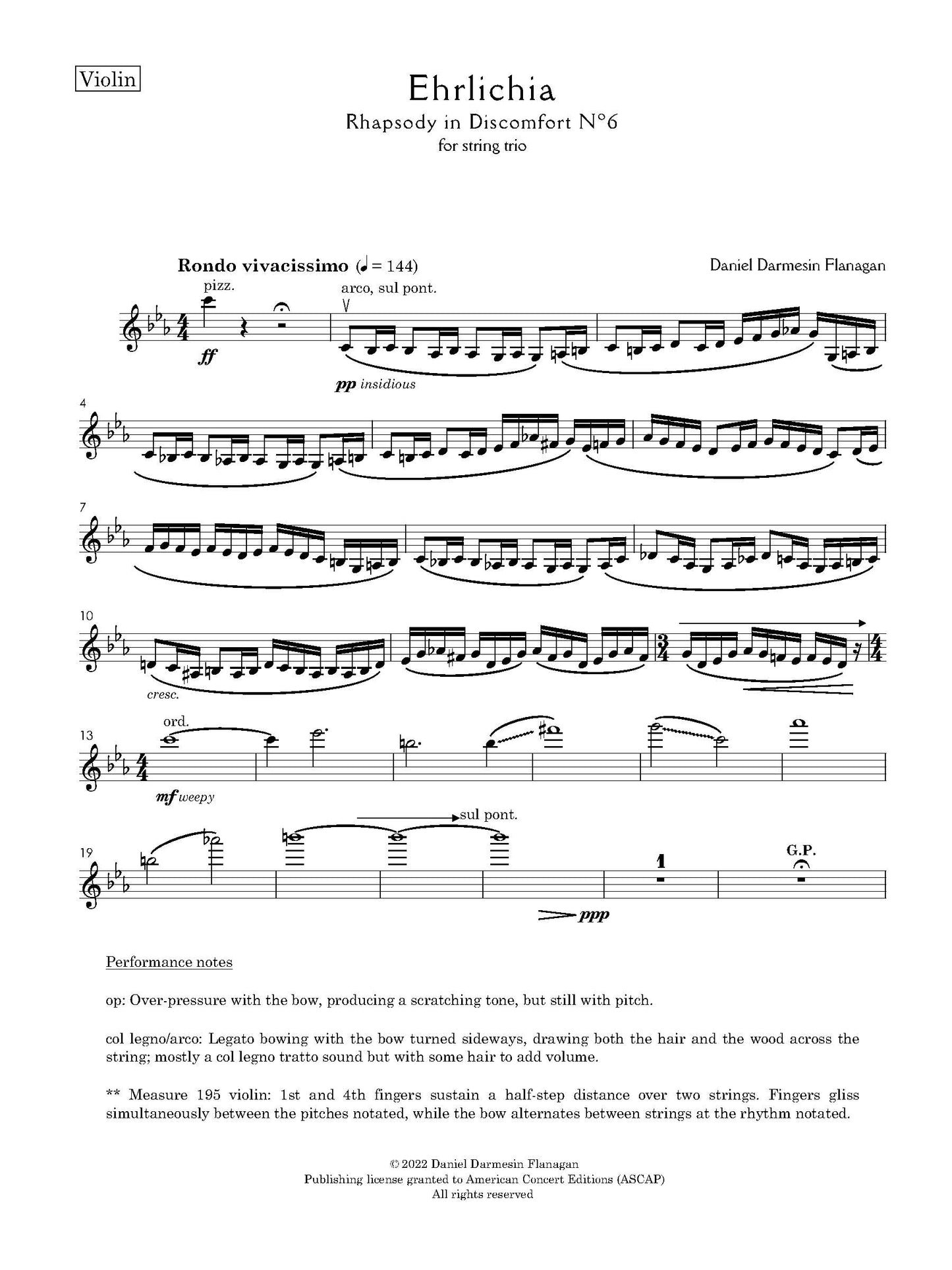 Ehrlichia: Rhapsody in Discomfort No. 6