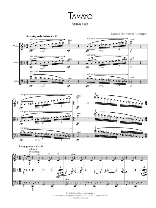 Tamayo for String Trio