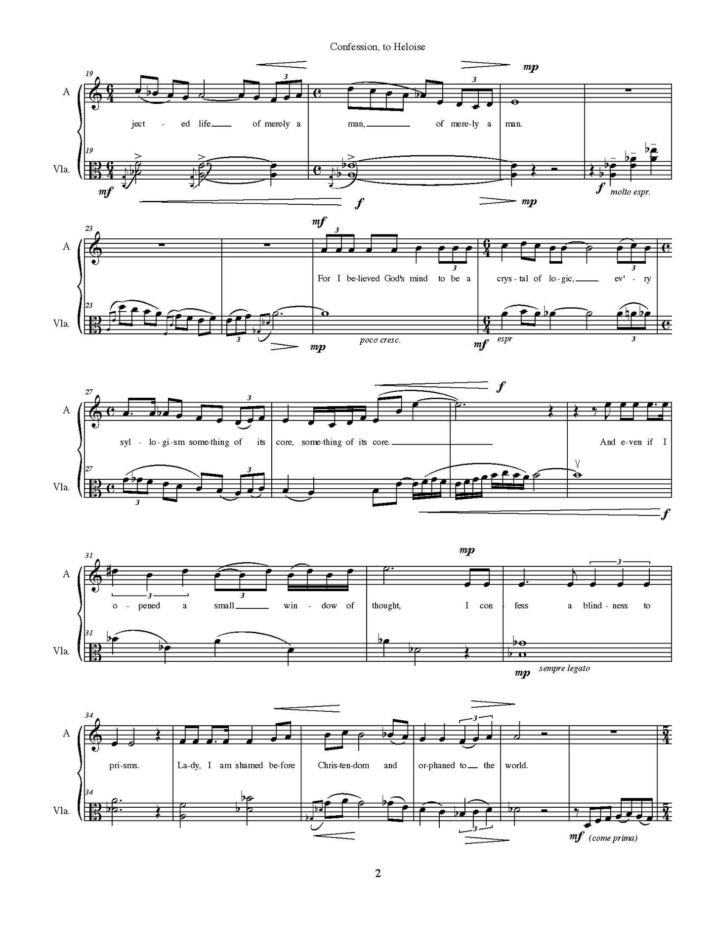 ABELARD: CONFESSION, TO HELOISE (FROM "OF HELOISE")