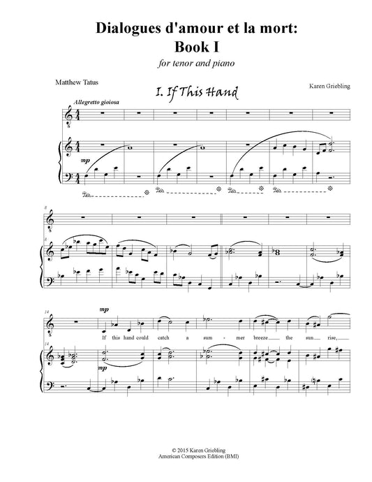 Dialogues d'amour et la mort