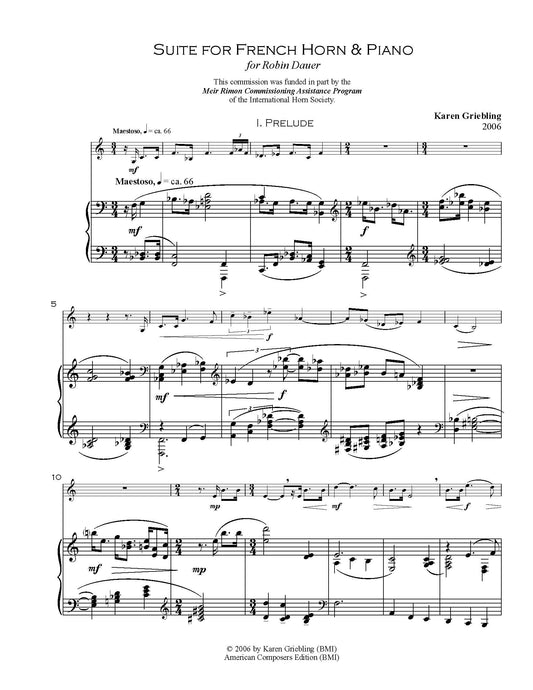 Suite for Horn and Piano