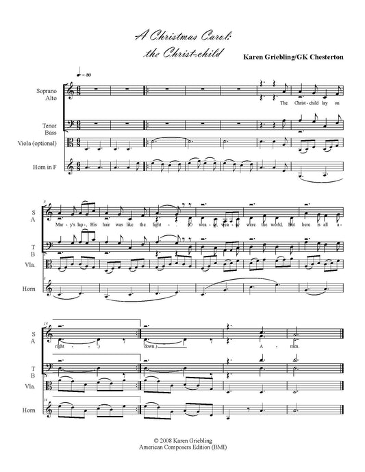 Two Carols for Advent