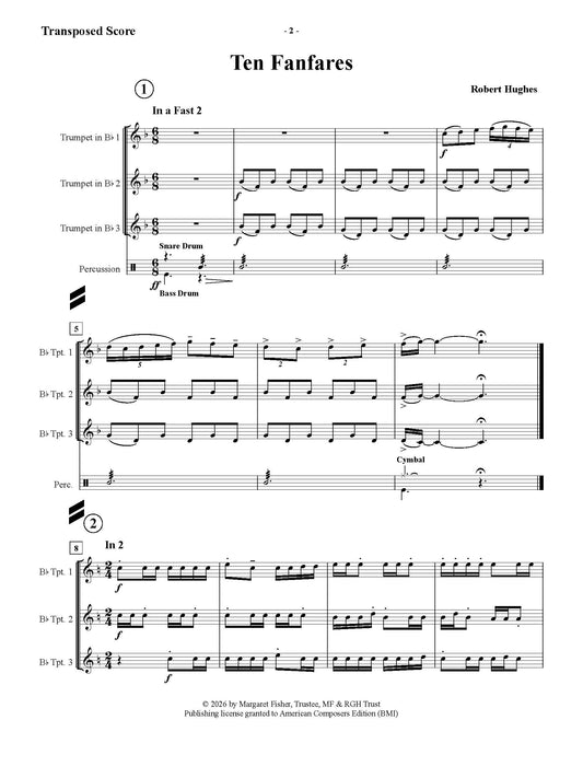 Fanfares for Trumpets, Trombone, and Percussion
