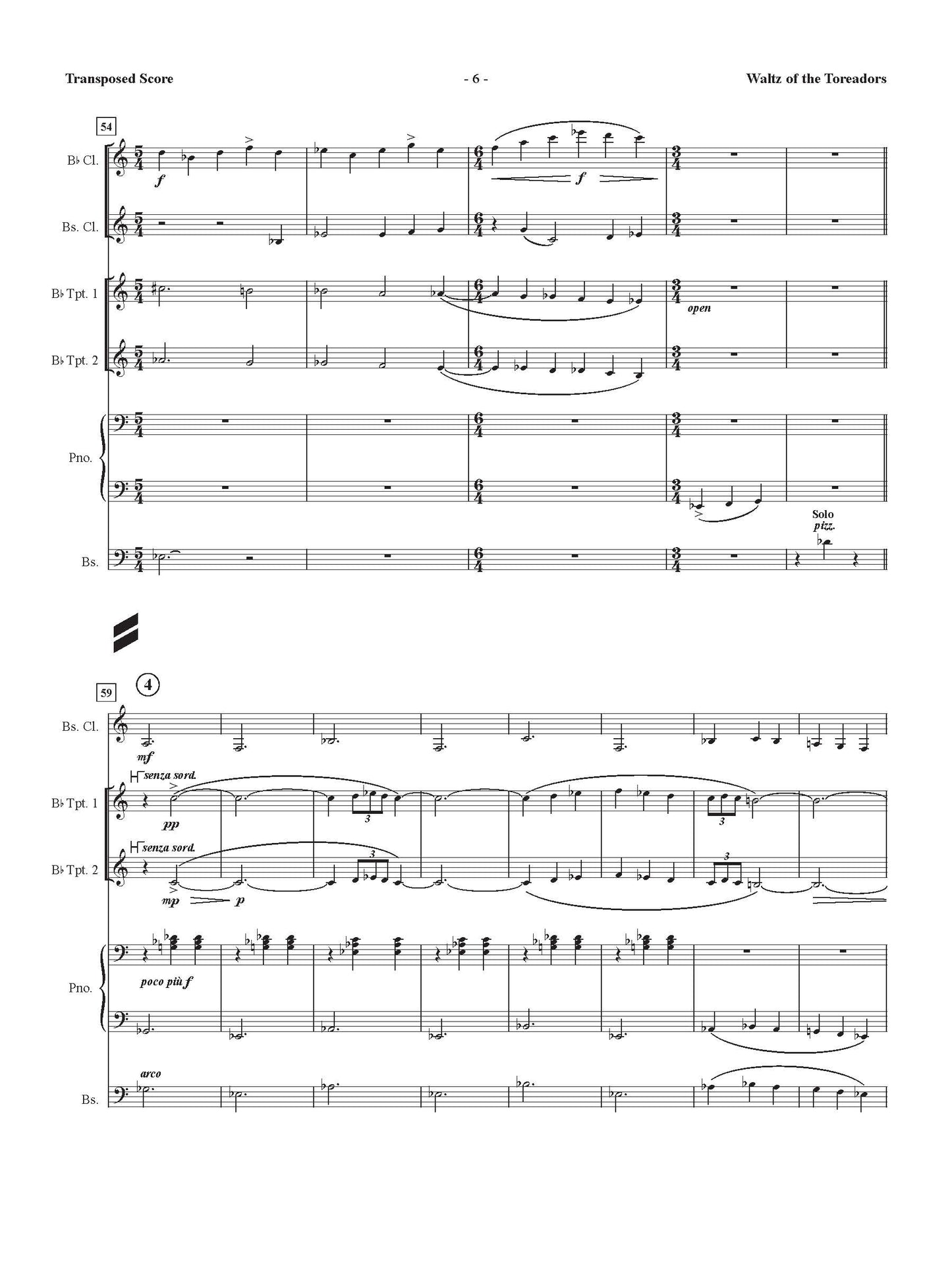 Incidental Music for Waltz of the Toreadors