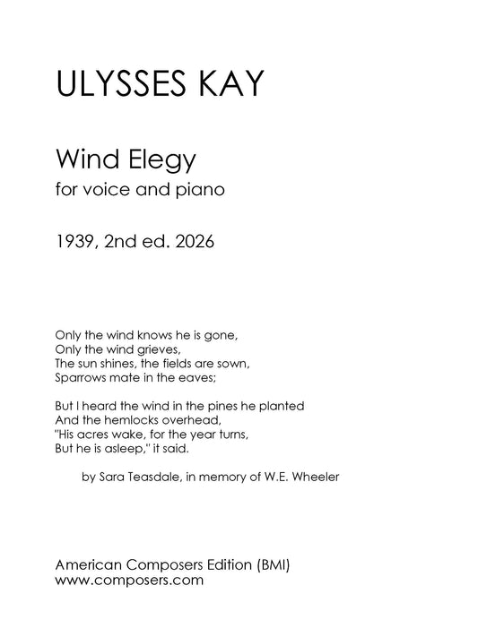 Wind Elegy