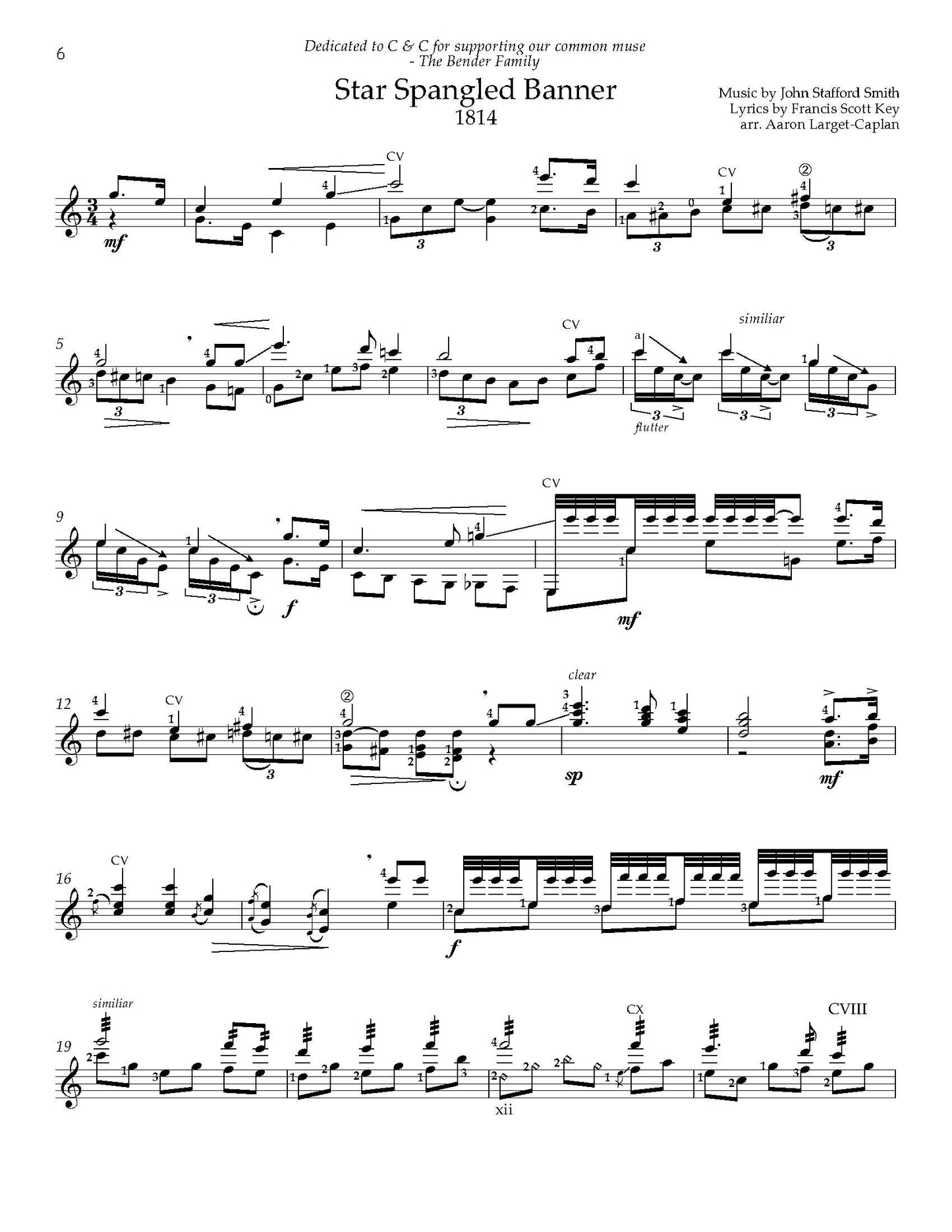 American Patriotic Songs Arranged for Guitar