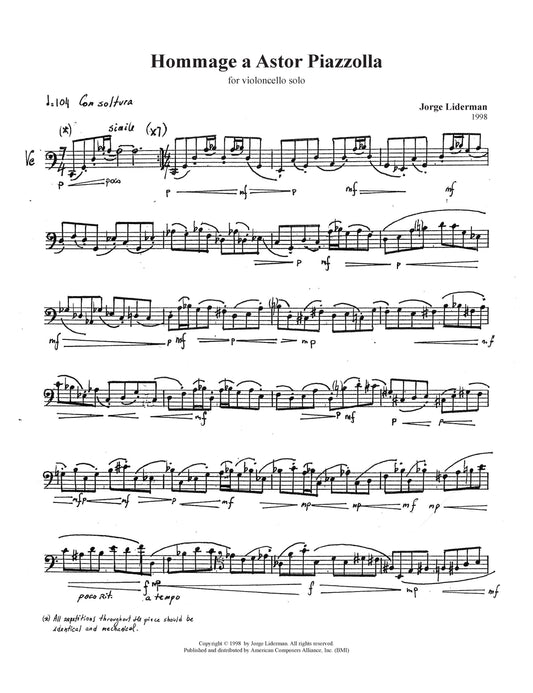 Hommage a Astor Piazzolla