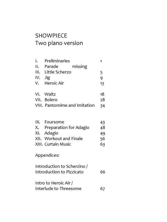 Show Piece - 2 piano version